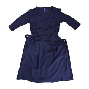 Seraphine Maternity Dress Purple Wrap Dress. Size 2 Excellent Condition